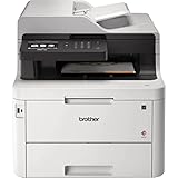 Brother MFC-L3770CDW Compact Wireless Digital Color All-in-One Printer with NFC, 3.7” Color Touchscreen, Automatic Document Feeder, Wireless and Duplex Printing and Scanning