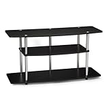 Convenience Concepts Designs2Go No Tools 46 inch 3 Tier Wide TV Stand, Black
