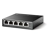 TP-Link TL-SG105PE | 4 PoE+ Port @65W | Easy Smart | Plug & Play | 3 Year Manufacturer Warranty | Shielded Ports | Support QoS, Vlan, IGMP and Link Aggregation
