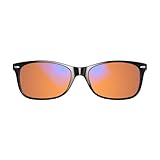 Swanwick CLASSIC NIGHT Blue Light Blocking Glasses for Women, Men. Sleep Aid, Anti Eyestrain Headache for Computer, Gaming, TV, UV Glare w/FREE $497 Training Course (Regular, Black)