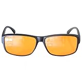 ElementsActive 99.5% Blue Light Blocking Glasses, Orange Fit Over Glasses for Sleep, Anti Eye Strain, Wear Over Prescription Glasses, Blue Light Filter Computer Eyeglasses for Men and Women