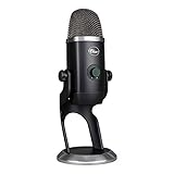 Logitech for Creators Blue Yeti X USB Microphone for Gaming, Streaming, Podcasting, Twitch, YouTube, Discord, Recording for PC and Mac, 4 Polar Patterns, Studio Quality Sound, Plug & Play-Black