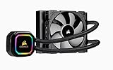 Corsair iCUE H60i RGB PRO XT, 120mm Radiator, Single 120mm PWM Fan, Software Control, Liquid CPU Cooler