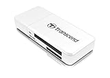 Transcend USB 3.1 Gen1 SDHC / SDXC / microSDHC / SDXC Card Reader, TS-RDF5W (White)