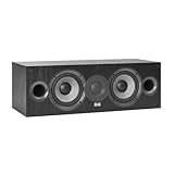 ELAC Debut 2.0 C5.2 Center Channel Speaker, Black - 1” Cloth Dome Tweeter & Dual 5.25” Aramid Fiber Woofers - 2-Way Bass Reflex - Up to 35,000 Hz Response