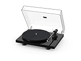 Pro-Ject Debut Carbon EVO, Audiophile Turntable with Carbon Fiber tonearm, Electronic Speed Selection and pre-Mounted Sumiko Rainier Phono Cartridge (High Gloss Black)