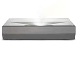 Optoma CinemaX P2 White Smart 4K UHD Laser Projector for Home Theater | 3000 Lumens Superior Image with Laser & 6-Segment Color Wheel | Ultra-Short Throw | Built-In Soundbar | Works w/ Alexa & Google