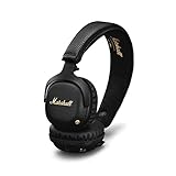 Marshall Mid ANC Active Noise Cancelling On-Ear Wireless Bluetooth Headphone, Black (04092138)