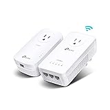 TP-Link Powerline WiFi Extender TL-WPA8631P KIT- Includes AV1300 Powerline Network Adapter and AC1200 Dual Band Extender, 2x2 MIMO, 3 Gigabit Ports, Passthrough, Plug & Play