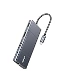 Anker USB C Hub, 11-in-1 Docking Station with 4K@60Hz HDMI and DP, 100W Power Delivery, USB-C and 3 USB-A Data Ports, 1 Gbps Ethernet, 3.5mm Audio, microSD and SD Card Reader