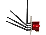 Rosewill RNX-AC1900PCEv2, Dual Band Wireless AC1900 Wi-Fi Adapter for Desktop, Up to 1300 Mbps (5.0 GHz) + 600 Mbps (2.4 GHz) Wireless Data Rates, PCI-Express Interface, 3 x External Antennas