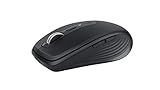 Logitech MX Anywhere 3 Compact Performance Mouse, Wireless, Fast Scroll, Any Surface, Portable, 4000DPI, Customizable Buttons, USB-C Bluetooth - Graphite - With Free Adobe Creative Cloud Subscription
