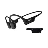Aftershokz Aeropex (Rebranded as Shokz OpenRun) - Open-Ear Bluetooth Bone Conduction Sport Headphones - Sweat Resistant Wireless Earphones for Workouts and Running - Built-in Mic - with Sport Belt