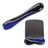 Kensington Duo Gel Mouse & Keyboard Wrist Rest Bundle Set, Ergonomic Keyboard and Mouse Pad With Wrist Support, Keyboard Wrist Rest, Computer Keyboard Pad, Cooling Gel, Non-Skid Backing, Blue K52920WW