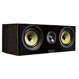 Fluance Signature HiFi 2-Way Center Channel Speaker for Enhanced Dialogue and Vocals in Home Theater Surround Sound Systems - Natural Walnut (HFCW)