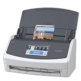 ScanSnap iX1600 Photo and Document Scanner, Wireless or USB, High-Speed, Cloud Enabled, Large Touchscreen, Auto Document Feeder, Mac or PC, White