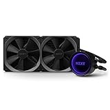 NZXT Kraken X63 280mm - RL-KRX63-01 - AIO RGB CPU Liquid Cooler - Rotating Infinity Mirror Design - Improved Pump - Powered By CAM V4 - RGB Connector - Aer P 140mm Radiator Fans,Black,Kraken X Gen 3