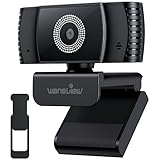 wansview Webcam with Microphone, Autofocus HD 1080P USB PC Web Camera with Privacy Cover for Laptop Computer Desktop, for Live Streaming, Zoom, Video Call, Online Meeting, Gaming…