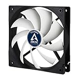 ARCTIC F12 PWM - 120 mm PWM Case Fan, PWM-Signal regulates Fan Speed, Quiet Motor, Computer, Fan Speed: 230-1350 RPM - Black/White