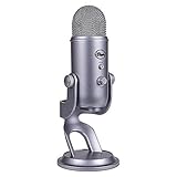 Blue Yeti USB Mic for Recording & Streaming on PC and Mac, 3 Condenser Capsules, 4 Pickup Patterns, Headphone Output and Volume Control, Mic Gain Control, Adjustable Stand, Plug & Play - Space Gray