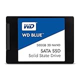 Western Digital 500GB WD Blue 3D NAND Internal PC SSD - SATA III 6 Gb/s, 2.5'/7mm, Up to 560 MB/s - WDS500G2B0A, Solid State Drive
