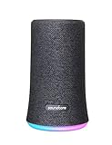 Soundcore Flare Wireless Speaker by Anker, Waterproof Party Speaker with 360° Sound, Enhanced Bass & Ambient LED Light, IP67 Waterproof and 12-Hour Battery Life-Black
