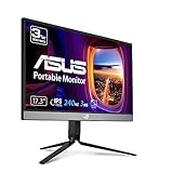 ASUS ROG Strix 17.3' 1080P Portable Gaming Monitor (XG17AHP)-FHD, IPS, 240Hz, Adaptive-Sync, Built-in Battery, ROG Bag, Tripod Stand, USB Type-C, Micro HDMI for Laptop, PC, Console, 3-Year Warranty