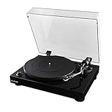 Fluance RT81 Turntable with AT95E Cartridge, Belt Drive, Built-in Preamp, Adjustable Counterweight - Piano Black