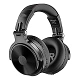 OneOdio Bluetooth Over Ear Headphones, 110 Hrs Wireless/Wired Stereo Sound Foldable Headsets with Deep Bass 50mm Neodymium Drivers for PC/Phone/Tablet - Studio Wireless Pro C, Black