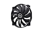 Thermaltake 200mm Pure 20 Series Black 200x30mm Thick Quiet High Airflow Case Fan with Anti-Vibration Mounting System Cooling CL-F015-PL20BL-A