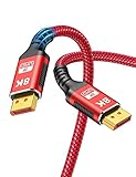 16K DisplayPort Cable 2.1 6.6FT, Snowkids Display Port Cable 144hz,Ultra High Speed 32.4Gbps,DP Cable 16K@60Hz, 10K@60Hz, 8K@60Hz, 4K@165Hz, HDR, HBR3 Display Port Cord for Laptop/PC/TV/Gaming Monitor