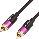 Amazon Basics RCA Audio Subwoofer Cable - 15 Feet, Black