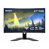 GIGABYTE G27FC A (27' 165Hz 1080P Curved Gaming Monitor, 1920 x 1080 VA 1500R Display, 1ms (MPRT) Response Time, 91% DCI-P3, FreeSync Premium, 1x Display Port 1.2, 2x HDMI 1.4)
