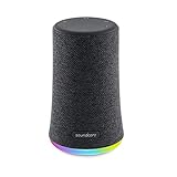 Soundcore by Anker Upgraded Flare Mini Bluetooth Speaker, Outdoor Bluetooth Speaker, IPX7 Waterproof for Outdoor Parties, LED Light Show with 360° Sound and BassUp Technology, App