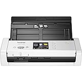 Brother Wireless Document Scanner, ADS-1700W, Fast Scan Speeds, Easy-to-Use, Ideal for Home, Home Office or On-the-Go Professionals (ADS1700W), white