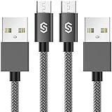 Micro USB Cable Android Charger - Syncwire [2-Pack 3.3ft] Super-Durable Nylon Braided Fast Sync&Charging Cord