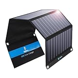 [Upgraded] BigBlue 3 USB Ports 28W Solar Charger(5V/4.8A Max), Portable SunPower Solar Panel for Camping, IP44 Waterproof, Compatible with iPhone 11/XS/XS Max/XR/X/8/7, iPad, Samsung Galaxy LG etc.