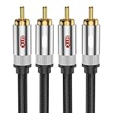 EMK Subwoofer Cable Digital Coaxial Audio Cable 2RCA to 2RCA Cable Phono to Phono Cable Single RCA Cable for Home Theater, HDTV, Car Stereo, Speakers, Hi-Fi Systems(1Meters)