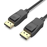 BENFEI 8K DisplayPort to DisplayPort 6 Feet Cable [VESA Certified], DP to DP Male to Male Cable Gold-Plated Cord, Supports 8K@60Hz, 4K@144Hz 120Hz, 2K@240Hz Compatible for Lenovo, Dell, HP, ASUS More
