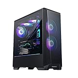 Phanteks (PH-EC360ATG_DBK01) Eclipse P360A Ultra-fine Performance Mesh, Mid-Tower case, Tempered Glass, Digital-RGB Lighting, Black