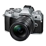 OM SYSTEM OLYMPUS OM-D E-M5 Mark III Silver Body with Black M.Zuiko Digital ED 12-45mm F4.0 PRO Lens Kit