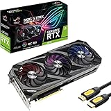 ASUS ROG Strix NVIDIA GeForce RTX 3070 Gaming Graphics Card, 8GB GDDR6, PCIe 4.0, 2x HDMI 2.1 8K, 3x DisplayPort 1.4, Dual-BIOS, Ray Tracing, VR Ready, Axial-tech Fan, Mytrix HDMI 2.0 Cable