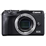 Canon Mirrorless Camera [EOS M6 Mark II] (Body) for Vlogging|CMOS (APS-C) Sensor| Dual Pixel CMOS Auto Focus| Wi-Fi |Bluetooth and 4K Video, Black