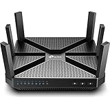 TP-Link AC4000 Smart WiFi Router - Tri Band Router , MU-MIMO, VPN Server, Antivirus/Parental Control, 1.8GHz CPU, Gigabit, Beamforming, Link Aggregation, Rangeboost, Works with Alexa(Archer A20),Black