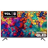 TCL 55-inch 6-Series 4K UHD Dolby Vision HDR QLED Roku Smart TV - 55R635, 2021 Model , Black