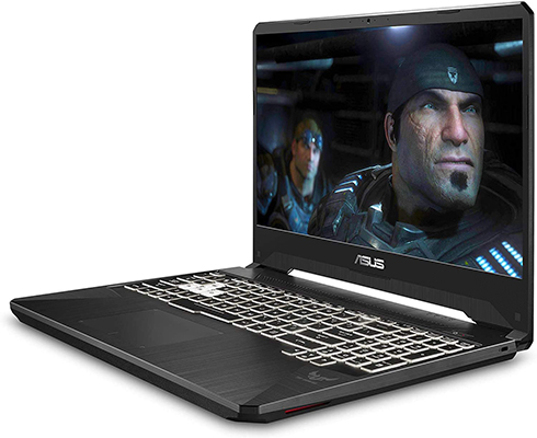 asus tuf fx505gt side view