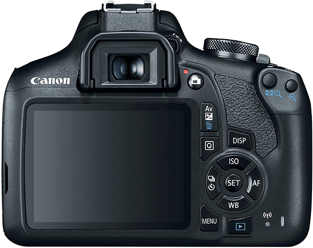 canon rebel t7 back view