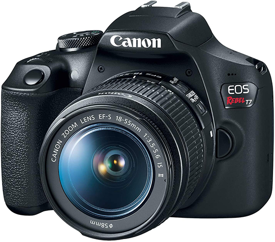canon rebel t7 front view