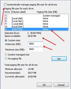 custom size