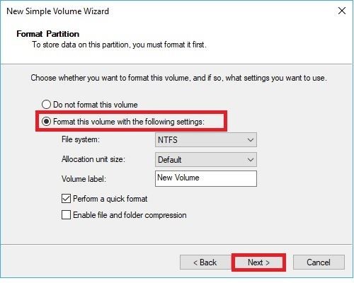 new simple volume format